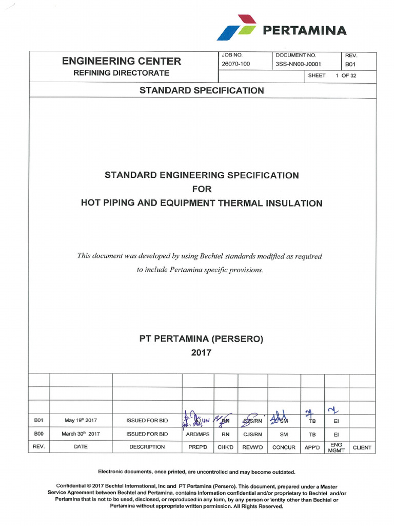 B01 Hot & Thermal Insulation | PDF
