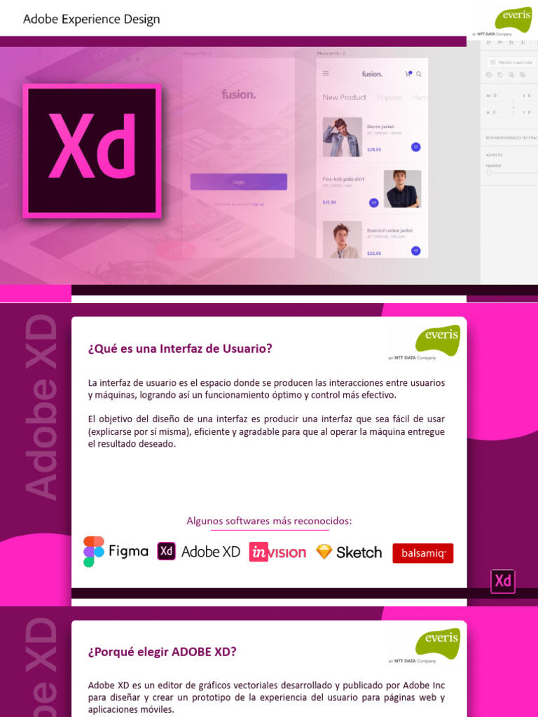 Presentation ADOBE XD PDF Interfaz de usuario Computación en la nube