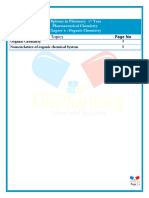 Pharmaceutical Chemistry Chapter 4 Organic Chemisty Notes