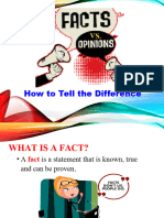 Facts vs. Opinion