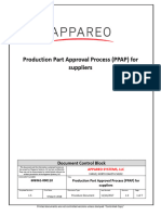 PPAP For Suppliers Procedure