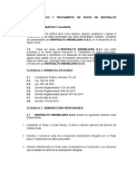 Política de Manejo y Tratamiento de Datos de Montealto Inmobiliaria S