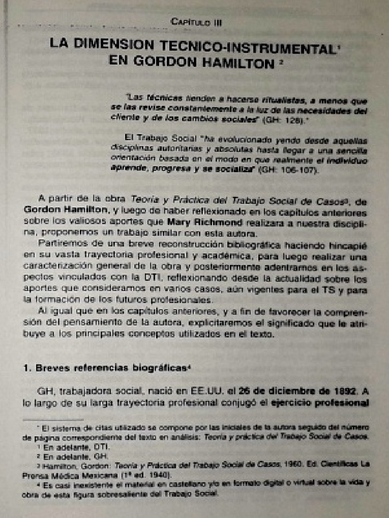 Travi - La Dimensión Técnico-Instrumental en Gordon Hamilton | PDF