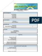 Fidelity Bond Enrollment Form