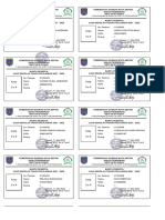 009 Kartu Peserta Ujian Kelas 6 To