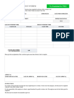 Overtime Request Form 10678