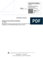 Solicitação de Exames: CID: F98.9 Atendimento: LETICIA PEREIRA SAMUEL ROCHA 153763