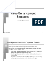 Value Enhancement Strategies: Aswath Damodaran