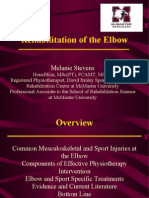 Rehabilitation of The Elbow: Melanie Stevens