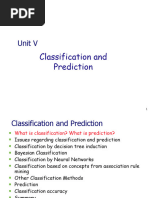 Unit V- Classification and Prediction 2020-21 (1)