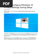 How To Configure Windows 10 Privacy Settings During Setup