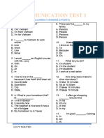 Communication Test 1