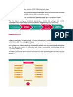 Production Process- Cigarate Manufacturing