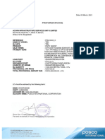Posco International Proforma Invoice - C (AISL3)