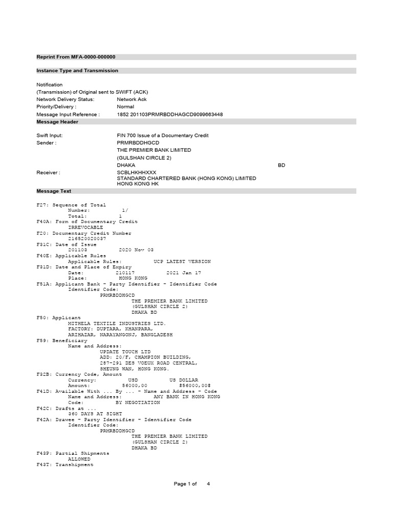 LC 216520020037 | PDF | Transmission Control Protocol | Invoice