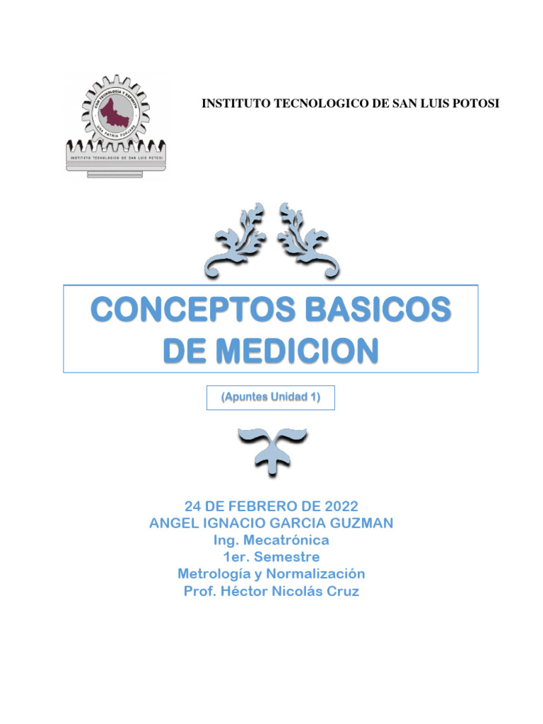 Conceptos Basicos de Medicion | Descargar gratis PDF | Metrología ...