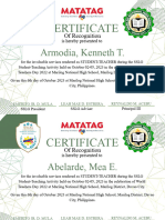 Green Geometric Seminar Certificate Landscape