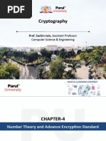 Cryptography: Prof. Sachin Jain, Assistant Professor