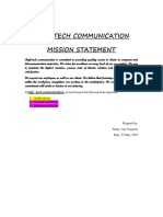 High-Tech Communication Mission Statement