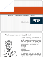 BS 309 Module 2 Barriers To Problem Solving