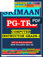 PG TRB Computer Instructor Grade I Unit 9 Web Scripting Multimedia Study Material2021 2022 Srimaan Coaching Centre Trichy To Contact 8072230063