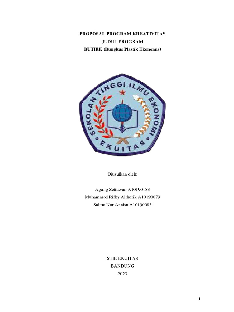 Proposal PKM Agung Setiawan | PDF | Bisnis | Ilmu Sosial