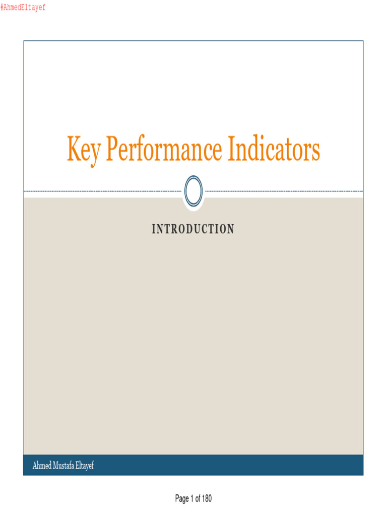 Key Performance Indicators Overview | PDF | Performance Indicator ...