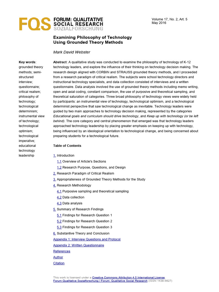 Quali Research | PDF | Qualitative Research | Methodology