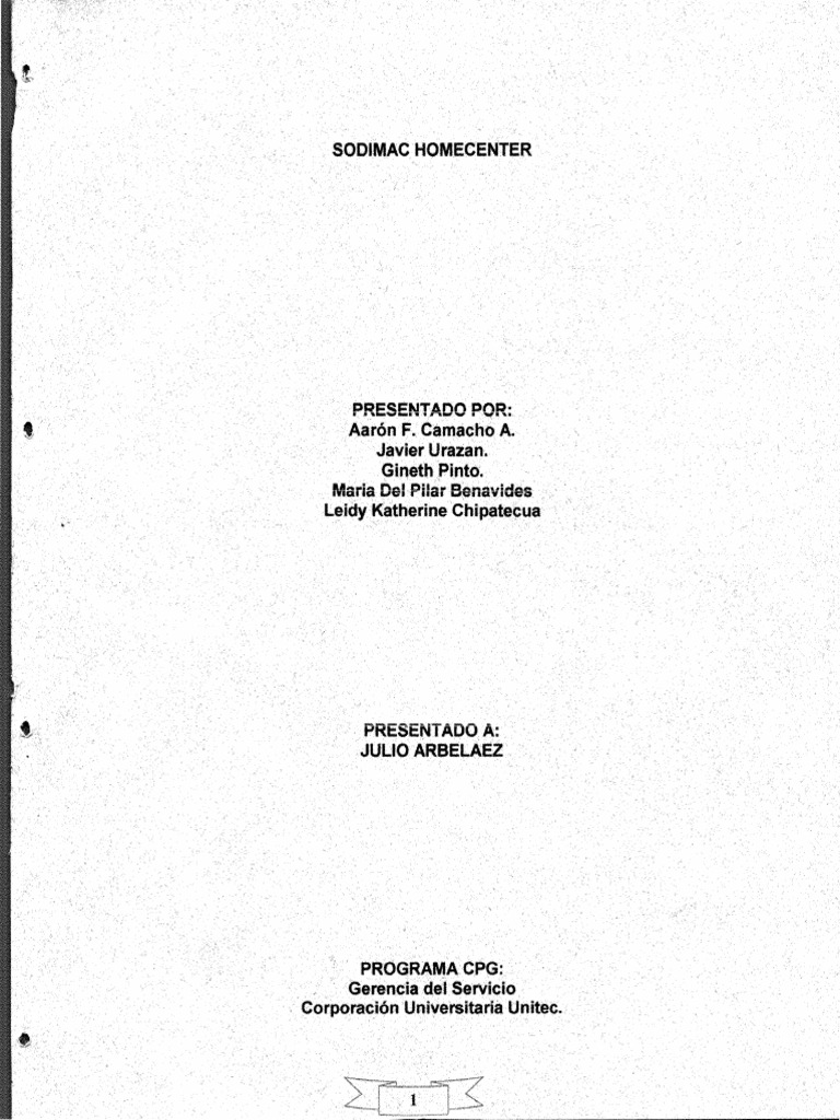 Sodimac Homecenter PDF