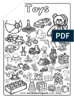 Toys Coloring Pages Free PDF