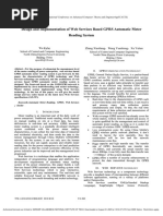 Design and Implementation of Web Services Based GPRS Automatic Meter Reading System