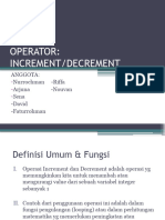 Operator Increment