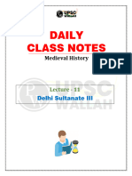 Medieval History 11 - Daily Class Notes (Sankalp (UPSC 2024) )