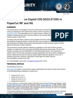 Aa23-131a Malicious Actors Exploit Cve-2023-27350 in Papercut MF and NG 1-2