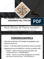 Nick Olivier & Pierre Joubert: The Criminal Law (Forensic Procedures) Amendment Bill ('The Dna Bill')