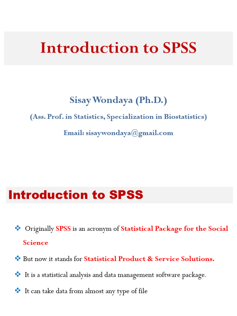 SPSS Lecture Note 2022 | PDF | Spss | Dependent And Independent Variables
