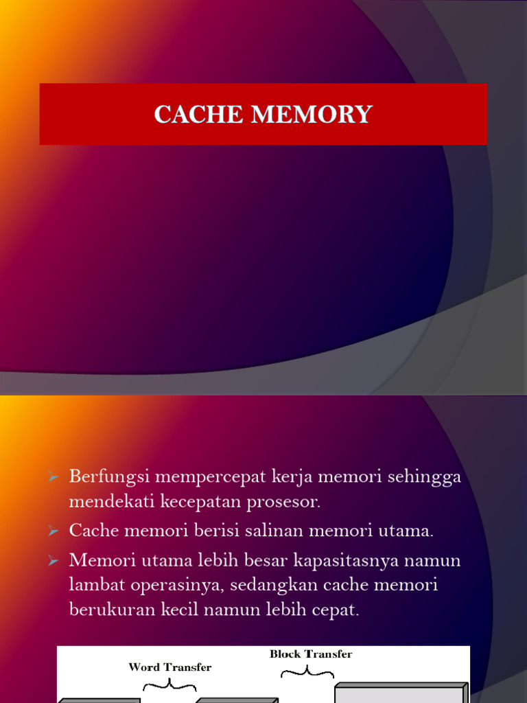 Struktur dan Pemetaan Cache Memori | PDF