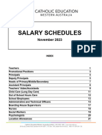 Salary Schedules Nov 2023