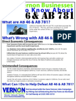 AB46 781 Flyer - Save Vernon Jobs