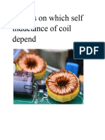 Factors On Which Self Inductance of Coil