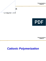 Odian Book Chapter 5-2: Polymer Synthesis CHEM 421