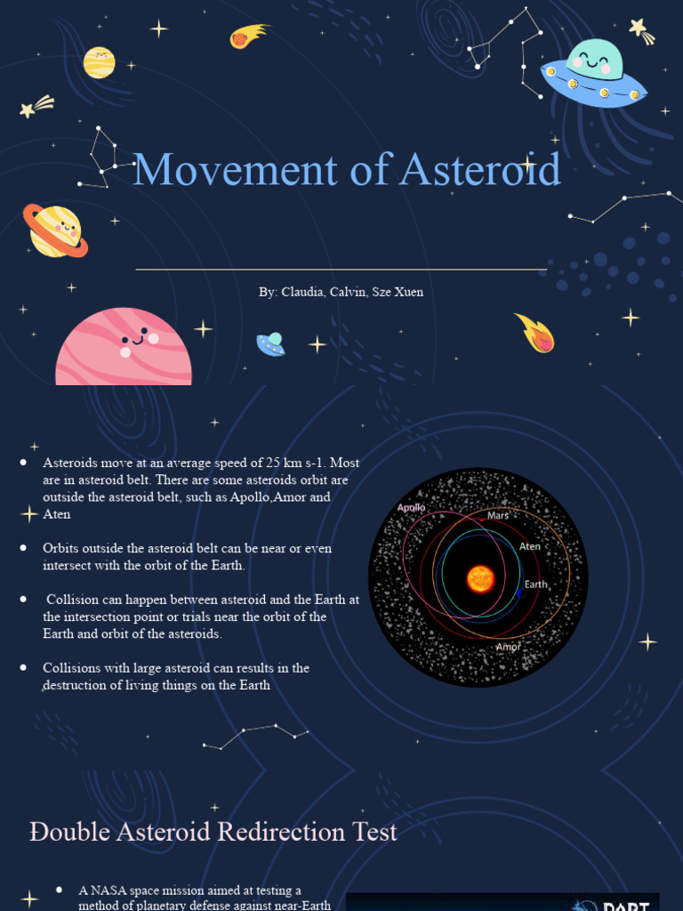 Asteroid Movement and DART Mission Insights | PDF