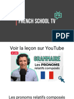 GRAMMAIRE - Les Pronoms Relatifs Composés en Français