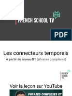 Grammaire Française B1 - Les Connecteurs Temporels