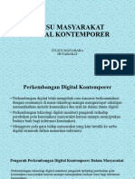 Isu Isu Masyarakat Digital Kontemporer, Julius Manahara Hutabarat