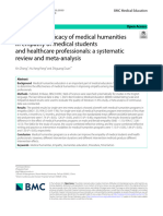 Educational Efficacy of Medical Humanities in Empathy of Medical Students and Healthcare Professionals: A Systematic Review and Meta-Analysis