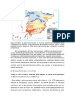 Comentario Mapa Temperaturas Medias