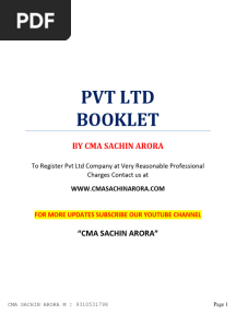 PVT LTD Booklet V3 Portal Mca