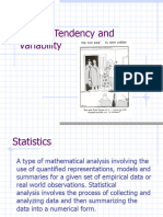 Central Tendency and Variability