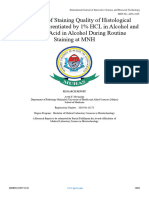 Assessment of Staining Quality of Histological Specimens Differentiated by 1% HCL in Alcohol and 5% Acetic Acid in Alcohol During Routine Staining at MNH